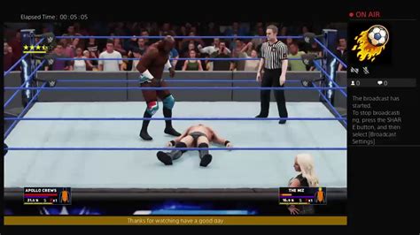 Wwe 2k18 Apollo Crews Vs The Miz Youtube