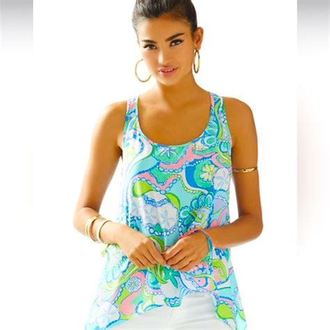 Lilly Pulitzer Tops Lilly Pulitzer Sarina Racer Back Tank Poshmark