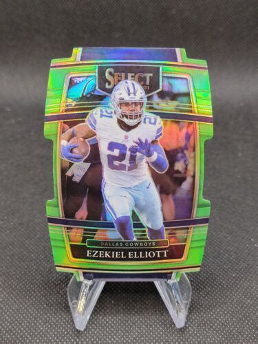 Ezekiel Elliott Neon Green Die Cut 11 Prices 2021 Panini Select