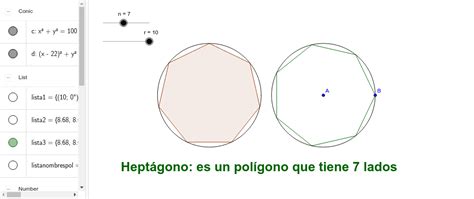 Lista de Polígonos Regulares GeoGebra