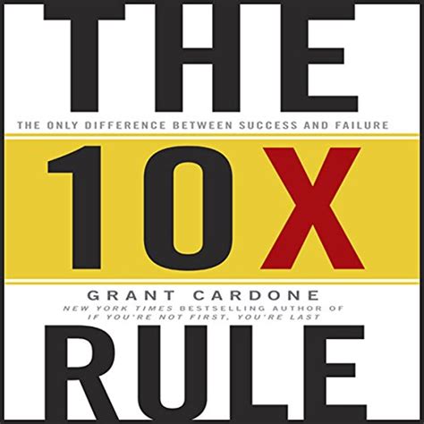 The 10x Rule Livre Audio Grant Cardone Audible Ca