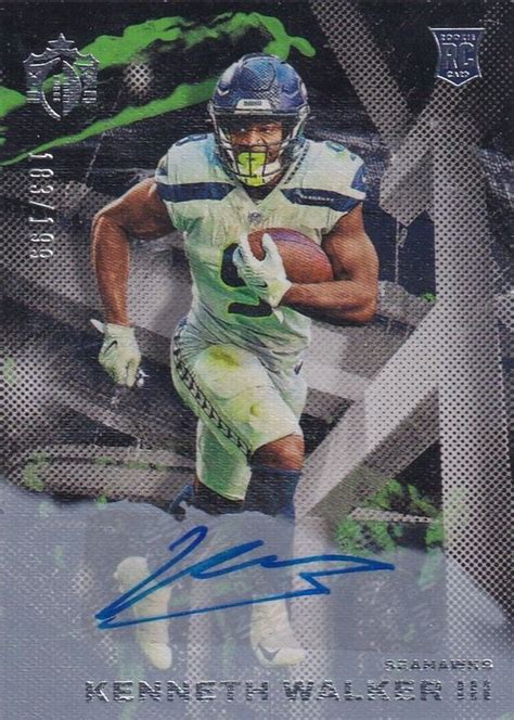 Kenneth Walker III 2022 Chronicles Gridiron Kings Signatures GR 16