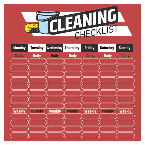 Printable Cleaning Checklists Cleaning Checklist Printable Printable