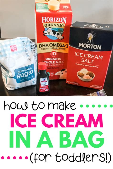 Ice Cream In A Bag Recipe With Milk Happy Toddler Club Recipe