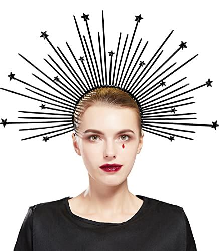 Buy Fantherin Mary Halo Crown Headband Goddess Zip Tie Spiked Halo