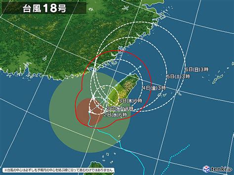 台風18号 非常に強い勢力で沖縄に接近 先島諸島は暴風・高波に警戒 2024年10月2日掲載 ライブドアニュース