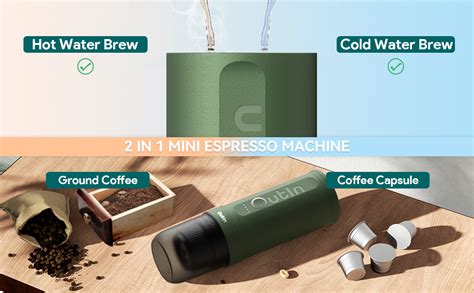 Outin Nano Portable Electric Espresso Machine With 3 4 Min Self Heating