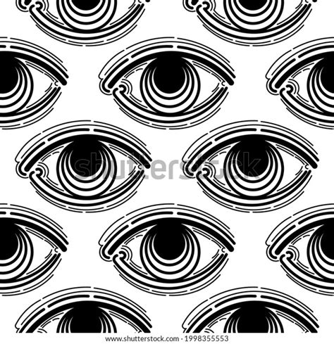 Evil Eye Vector Seamless Pattern Magic Stock Vector Royalty Free