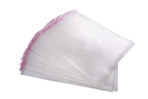 Buy ADEPTNA Pack Of 100 A4 Cello Bags Crystal Clear Cellophane Self