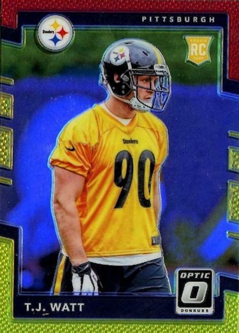 Tj Watt Optic Red Yellow Price Guide Sports Card Investor