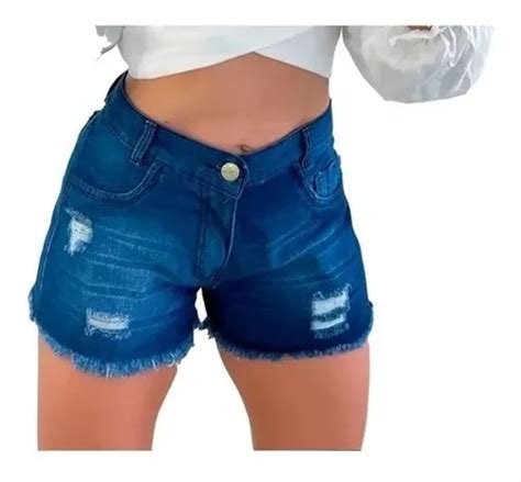 Kit Short Jeans Feminino Cintura Alta Hot Pants Parcelamento Sem Juros