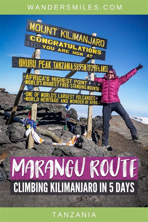 Marangu Route Climbing Kilimanjaro In 5 Days Wanders Miles