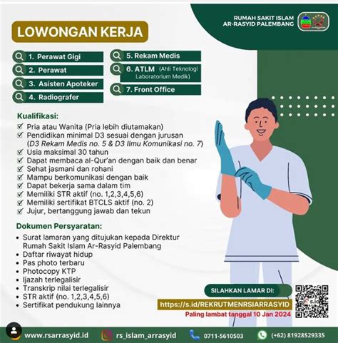 Lowongan Kerja Perawat Gigi Ar Rasyid Kesehatan Gigi Poltekkes