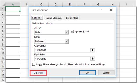 How To Clear Restricted Values In Cells In Excel