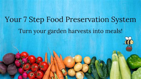 Your 7 Step Food Preservation System