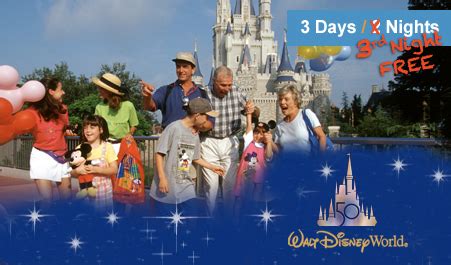 Walt Disney World Orlando Vacation Package with 3rd Night Free at ...