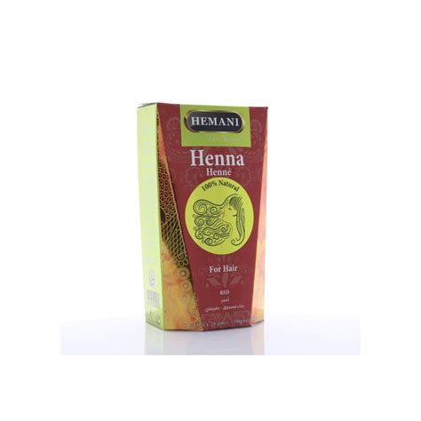 Henn Pour Cheveux Naturel Rouge Henna Red