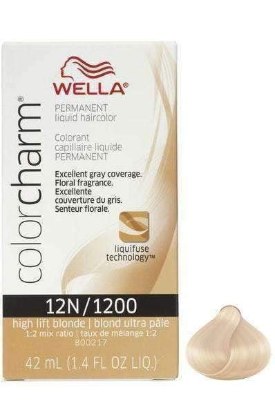 Wella Color Charm Permanent Liquid Hair Color 12n 1200 High Lift Blonde 12n 1200 High Lift