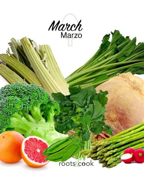 March Produce Guide What Is In Season Rootsandcook