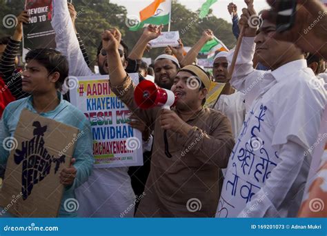 Protest Against Caa Nrc Bill In Mumbai At Azad Maidan Editorial Stock