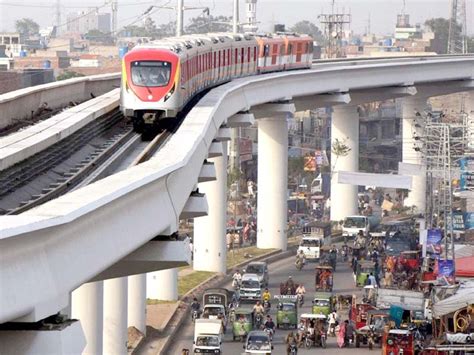 Lahore's Orange Line Metro Train begin test run