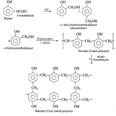 Phenol And Formaldehyde Undergo Condensation To Give A Polymer The