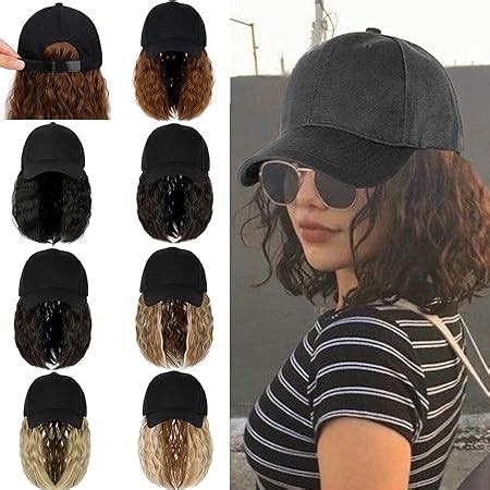 Amazon Qlenkay Baseball Cap With Hair Extensions Straight Short