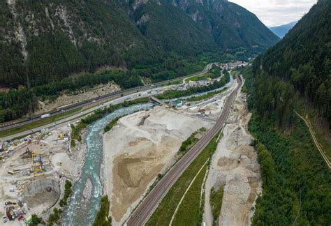 Eisack River Underpass Of Brenner Base Tunnel Completed