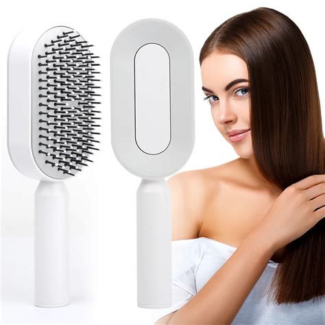 Massage Comb Hair Brush Air Cushion One Key Self Cleaning Hair Comb Professional Detangling