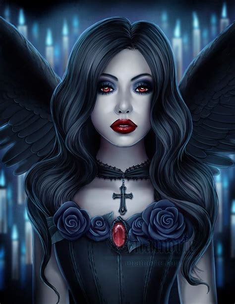 Pin By Kim Kilpatrick On Darkgoth Fairies And Angels Dark Gothic Art Vampire Art Beautiful