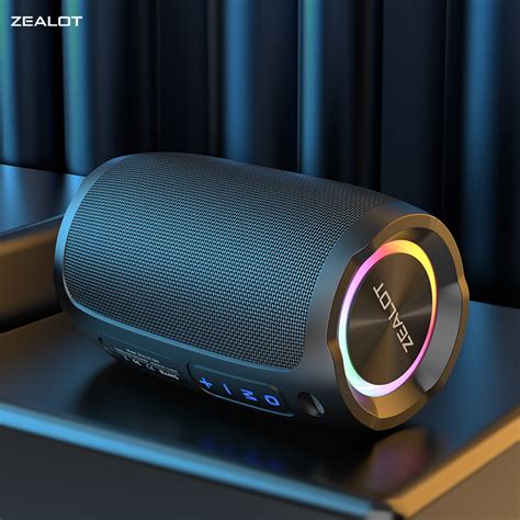 Zealot Speaker Portable Bluetooth Hifi Rgb Waterproof Ip Mah