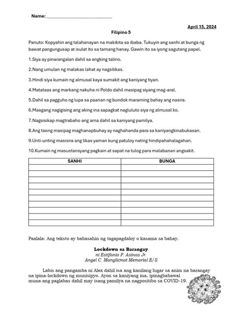 Grade 5 Learning Activity Sheets Pdf