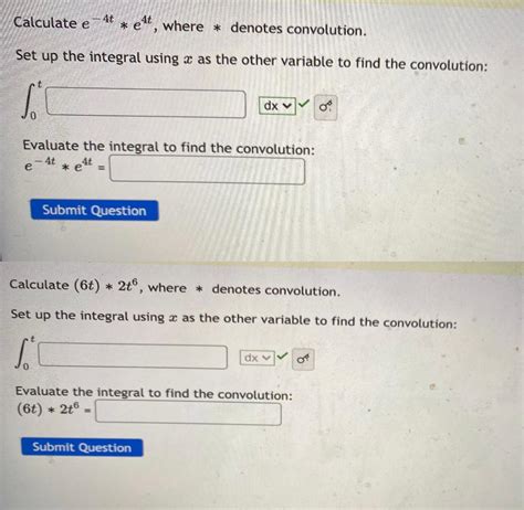 Solved Calculate E E4t Where Denotes Convolution Set