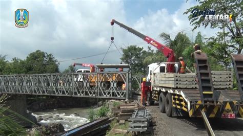 Proses Lengkap Pemasangan Jembatan Bailey Dari Depo Ke Lokasi Atau