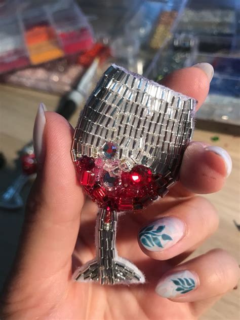Брошь бокал из бисера | Jewelry, Rings, Fashion