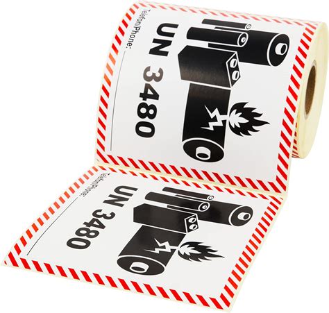 Prolac UN 3480 Dangerous Goods Sticker Contains Lithium Ion Batteries