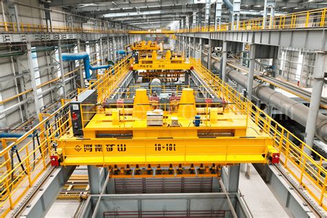 The T Automated Electromagnetic Overhead Crane With Lifting Beams