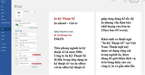 Cách in 2 trang Word trên 1 mặt giấy A4 nhanh đơn giản