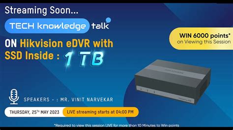 Techknowledge Talk On Hikvision Edvr With Ssd Inside Tb Youtube