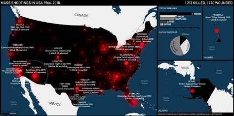 Cartographie Numérique Cartographie Des Fusillades De Masse Aux Etats