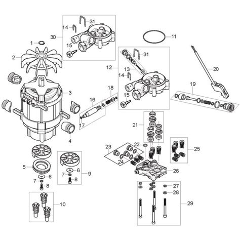 Motor Pump Assembly For Nilfisk E 140 3 9 Pad Pressure Washer Lands Engineers