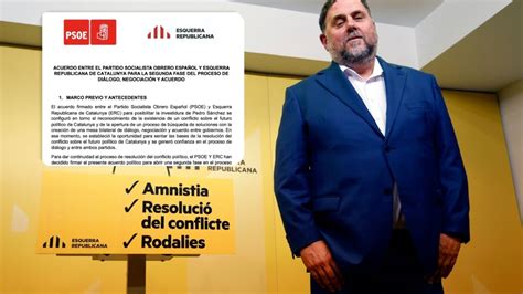 Acuerdo Ntegro Entre El Psoe Y Erc Para La Investidura De Pedro S Nchez