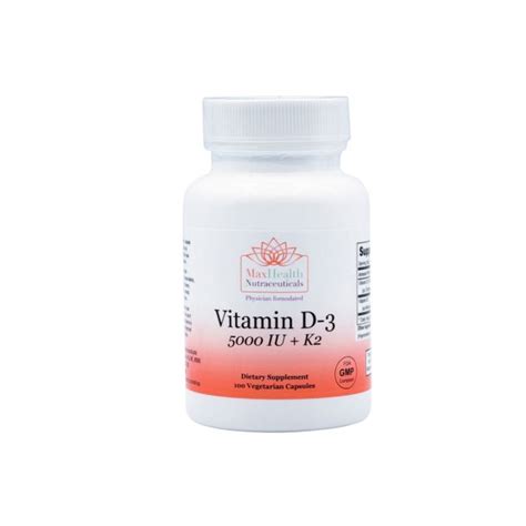 Vitamin D3 5000 Iu K2 Capsules 100s Dr Nicolle