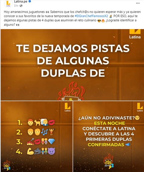 El Gran Chef Famosos Se Revelaron Las Identidades De Las Duplas