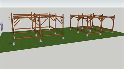 Struktur Rangka Kayu 3d Warehouse