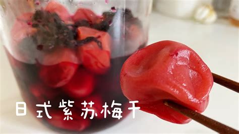 自家制日本紫苏梅干し 盐渍梅子，做法详细，可以长期保存perilla Flavor Brined Plums Youtube