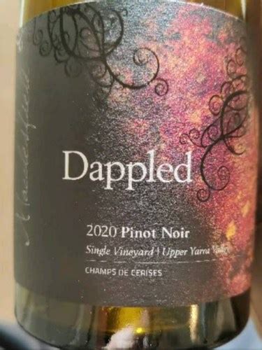 Dappled Champs De Cerises Single Vineyard Pinot Noir Vivino US