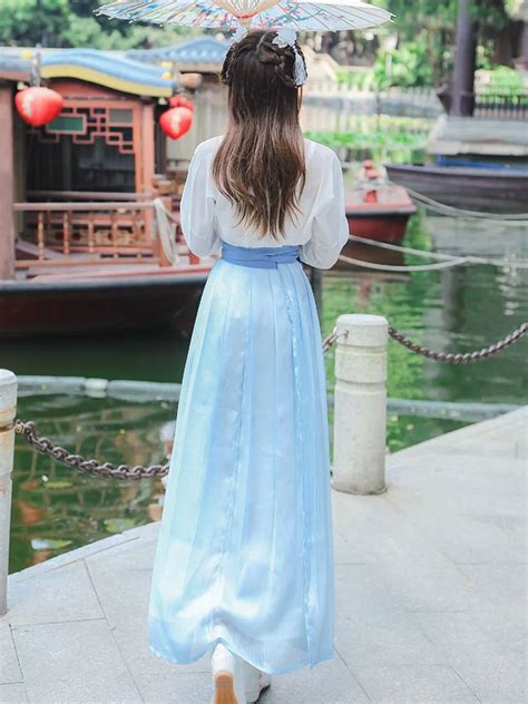 New Womens Chinese Hanfu Clothing Qiyao Ruqun Fashion Hanfu