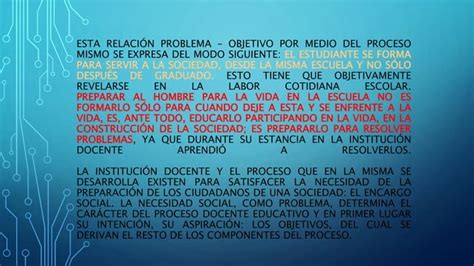 Las Leyes Del Proceso Docente Educativo PPT