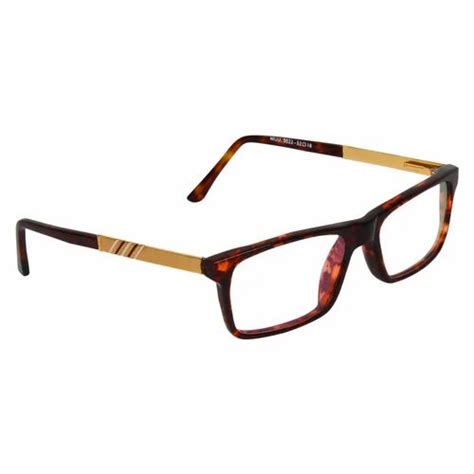 Rectangular Glaze Iwear Acetate Frame With Fancy Metal Side Packaging